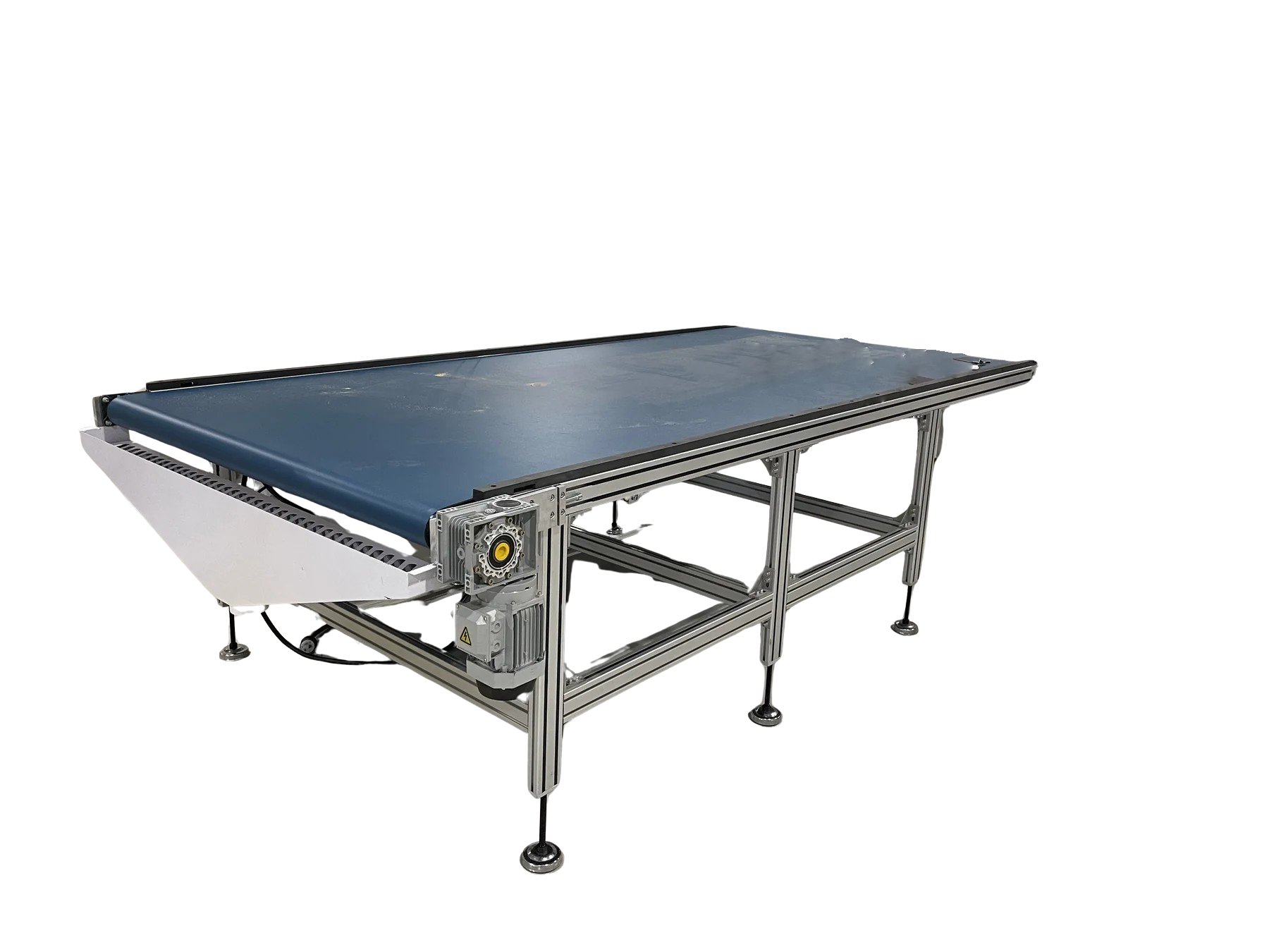 Industrial belt conveyor for automated part transfer