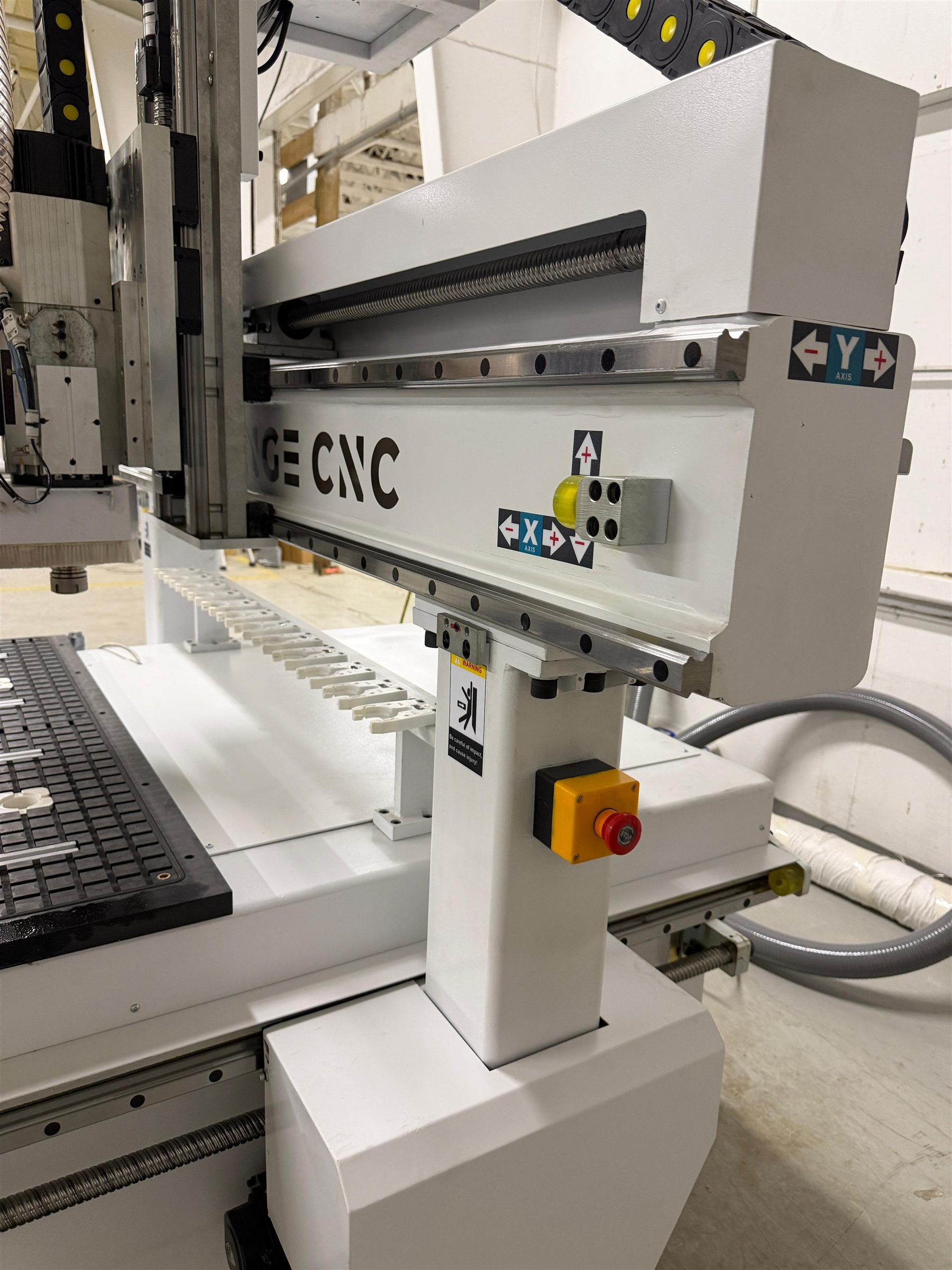 Core gantry, linear rails, and axis drives